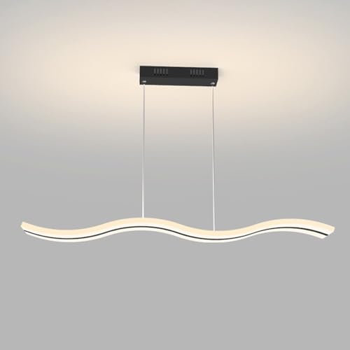 YFMYY Dimmbare 3000 K-6000 K LED-Pendelleuchte, 39,3 Zoll Moderne Hängelampe mit Fernbedienung, höhenverstellbare Hänge-Deckenlampe für Esszimmer, Wohnzimmer, Billardtisch