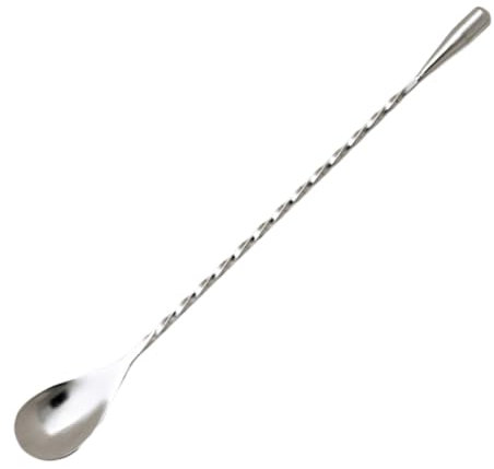 Mikinona Cucharas Mezcladoras De Mango Largo Cucharas Espirales De Acero Inoxidable para Hielo 50 Cm 3 Piezas