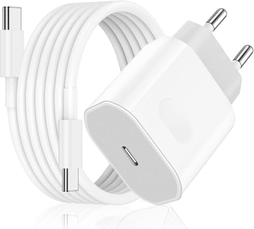 40W USB C Ladegerät Ladekabel für iPhone 17/17 Pro/17 Pro Max, iPhone 16/15 Series, USB C Adapter Schnellladegerät Netzteil Stecker mit 2M Schnellladekabel