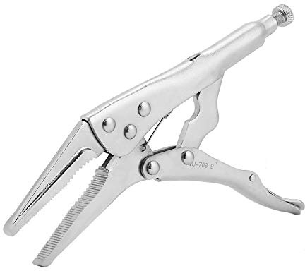 Nadel-Schraubstockgriffe, Schraubstock-Gripzange, Backen-Klemmschlüssel, 22,9 Cm Nadel, Lange Nase, Feststellzange, Schraubstock-Griffe, Schraubstock-Griffe, Zange, Verstellbare