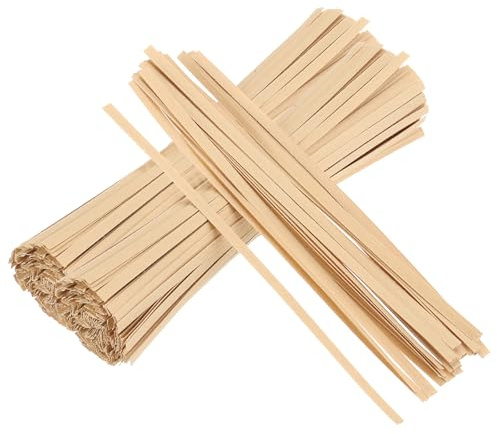 QUARKZMAN 1000Pcs Attaches de Torsion en Papier Kraft de 5,9 Pouces Attaches à Pain Attaches Kaki pour Sacs en Plastique Attaches Réutilisables pour Plantes pour Gâteaux