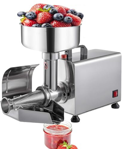 Passapomo Elettrico Per Pomodori, Macchina Per Macinapomodoro Commerciale In Acciaio Inox, 90-160 Kg/H, Spremiagrumi Per Frutta, Passaverdure E Macchina Per Salse, Schiacciapatate,110