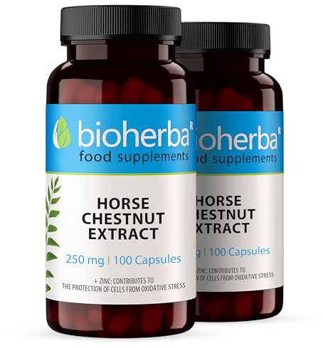 Horse Chestnut Extract 250 mg – 200 Capsules | Traditional Herbal Supplement for Vein Health and Daily Circulation Support