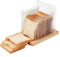 Bread Slicer, Stainless Steel Bread Slicer for Homemade Bread, Adjustable Bread Slicing Guide, Foldable and Compact Cutting Guide, for Sourdough Rounds, Bagels, Cake,Toast