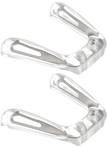 LT Easiyl Lot de 2 Plaquettes Nasales en Silicone Et Métal en Forme de U pour Lunettes Argent