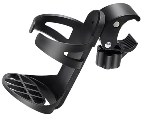 HOLIDYOYO Portavasos para Bicicleta y Silla de Ruedas Abrazadera Ajustable y Material Pp Ligero para Uso en Exteriores y Movilidad Diaria