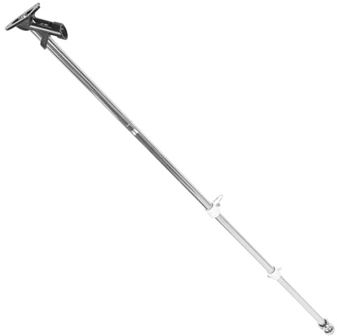 DECHOUS Edelstahl Fahnenmast 15m mit Wandhalterung und Sockel Rostfreier Flaggenhalter für Hof Garten und Veranda