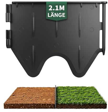Forever Speed 2.1M Bordura per Giardino ​Flessibile,Bordi per Aiuole Giardino Plastica, Bordatura per Giardino per Giardini, Prati, Aiuole, Sentieri (14)