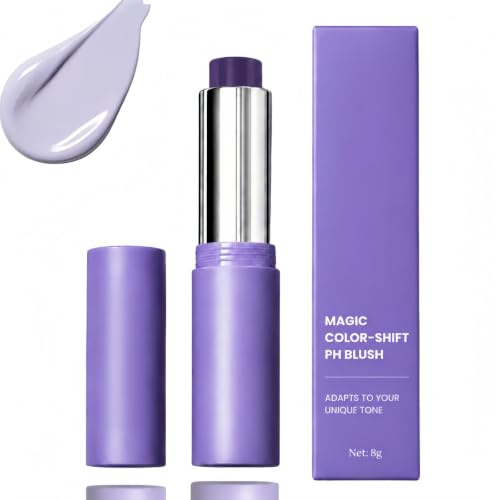Colour Changing Blusher Stick,Korean Makeup Cream Blush Stick,Natural Look | PH-Activated Color Changing Blusher for Mature Skin & Older Women,Multi-Use Makeup Blush Balm for Cheeks,Lips,Eyes