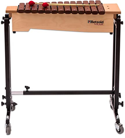 Betzold - Sopran-Xylophon inkl. fahrbarem Ständerwagen - Musikinstrument Stabspiel