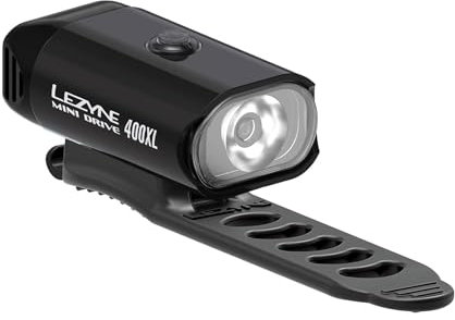 Lezyne Mini Drive 400 USB Rechargeable LED Bike Light Unisex Adult, Black, Size: One Size (Manufacturer's Size: One Size)