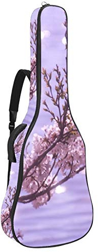 Gitarrentasche mit Reißverschluss, wasserdicht, weich, für Bassgitarre, Akustik- und klassische Folk-Gitarre, Pink