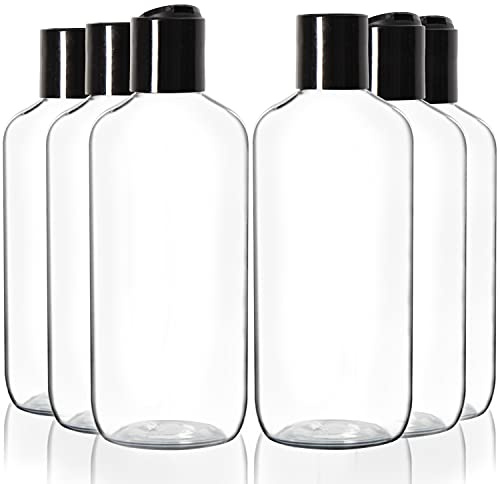 Youngever 10 Pack 250ML Empty Squeeze Containers with Disc Cap, Plastic Bottles with Flip Cap, Refillable Cosmetic Squeeze Containers