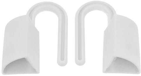 Amig - Confezione da 2 Fermaporta per Appendere le Cerniere | Blocca la Porta e Previene le Chiusure Inaspettate | Contiene Supporto Adesivo per Fissare Quando Non Si Utilizza | Bianco