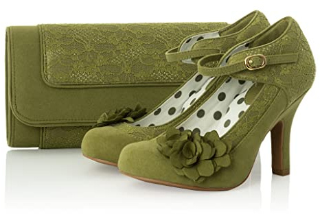 Ruby Shoo Melinda Lace Occasion Bar Shoe & Matching Tirana Bag
