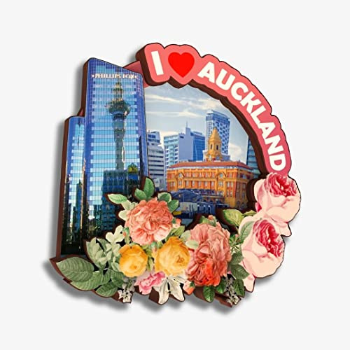 Orlybar Auckland Neuseeland Kühlschrankmagnet, Holzkollektion, 3D-Holz, handgefertigt, Reise, Stadt, Souvenirs, Kühlschrankmagnet, Heimdekoration, Geschenk, 317