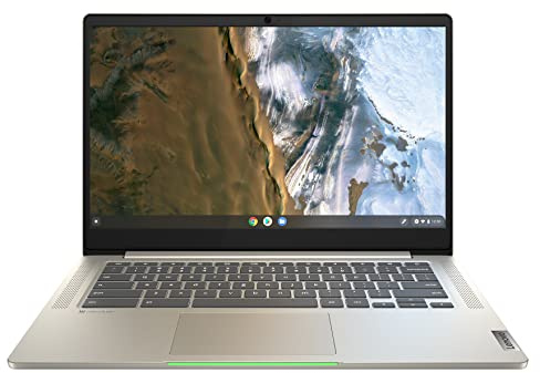 Lenovo IdeaPad 5 Chromebook 14ITL6 Notebook, 1.4 Kg, Display FHD da 15.6 pollici - (Processore Intel Pentium Gold 7505, Scheda Grafica Integrata, RAM 4 GB, 128 GB SSD, WiFi 6, ChromeOS) - Sand