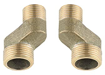 BiaoTeng Excentricas Grifo Ducha,Brazo Oscilante Ajustable,Reductor Laton 3/4 A 1/2,Accesorios Para Grifo De BañEra,Excentricas Grifo Larga,dorada B