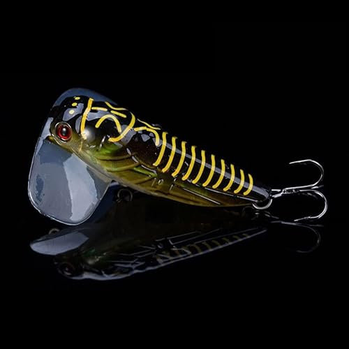 1 STÜCK Angelköder Zikade Schwimmkörper Künstlicher Köder 55 mm 8,5 g 40 mm 3,8 g Fischköder Topwater Magen Insekt (Color : 1)