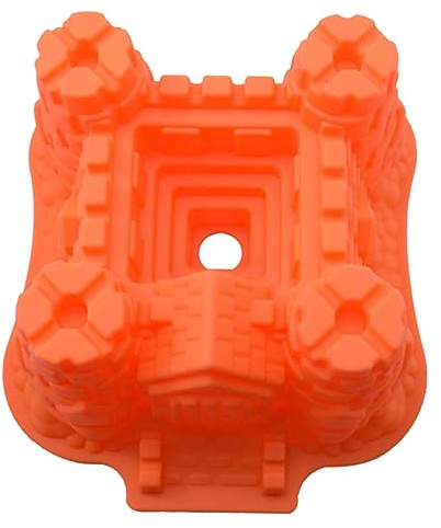 BESTonZON Schloss Kuchenform Silikon Backform Für Torten Schokolade Süßigkeiten Lebensmittelechtes Antihaft Flexibel Zufällige Farbe Für Geburtstagsfeiern Und Besondere Anlässe