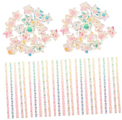 UPKOCH 240stücke Origami Papierstreifen Regenbogenfarben Bastelpapier Für Sterne Herzen Und Scrapbooking Für Kreative Projekte Und