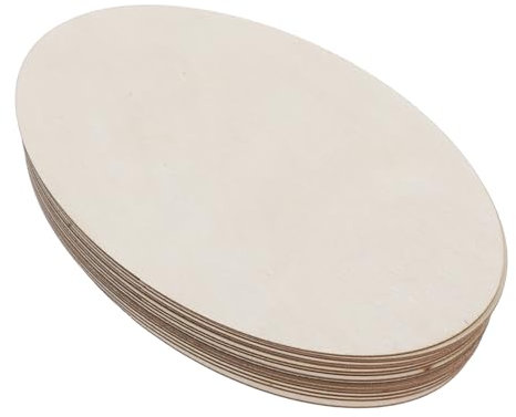 VILLFUL 15pezzi Tiglio Naturale Non Trattato Per Artigianato Fai Da Te Pittura e Creazioni Artistiche Leggeri e Lisci Per Ragazzo Ragazza e Attività Domestiche