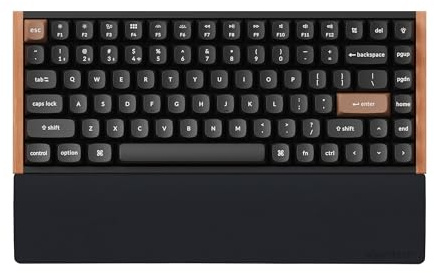 Keychron Silicone Wrist & Palm Rest – 317mm (12.48) for 75% Layout Mechanical Keyboards – Fits K2 / K6 / K2 Pro / K6 Pro / K2 Max / K2 HE – Smooth-Touch Typing Support with Honeycomb Non-Slip Base