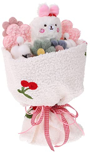 YARNOW Ramo de Peluche de Flores Adorables Muñeco de Peluche para Cumpleaños y Bodas Decoración para Hogar Oficina y Coche Regalo para Novia y Amigas