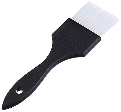Pennello da barbiere per colorare i capelli, per candeggina e balayage, colore nero