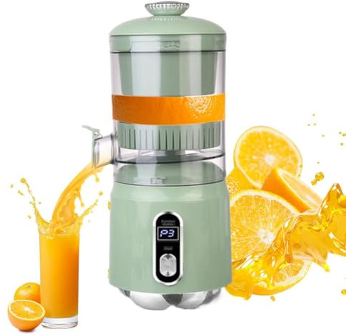 Electric Citrus Juicer, Multifunctional Rechargeable Juicer Machine with USB Cable, 3 Levels Adjustable, Protable Automatic Orange Lime Lemon Grapefruit Squeezer, Easy to Clean