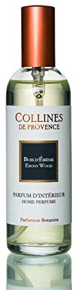 Collines de Provence Parfum d'Intérieur Bois D'ébène 100ml, Transparent 3,9cm x 3,9cm x 15,7cm