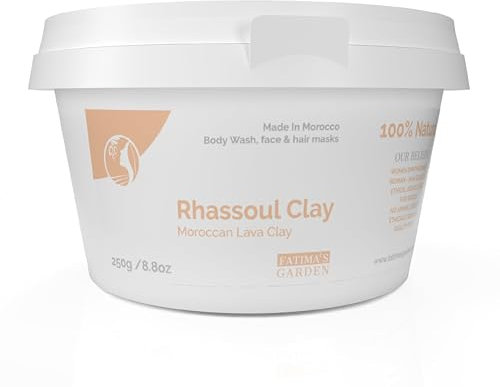 Fatima's Garden Ghassoul Ton - Natürliches Detox-Ton für Haut & Haar, 250g