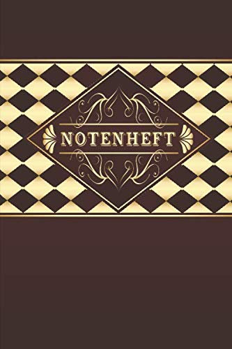 NOTENHEFT: Din A5 für Anfänger und Fortgeschrittene / Blanko NotenBlock / Leere Notenzeilen / Notensystem / für die Schule / Komponist