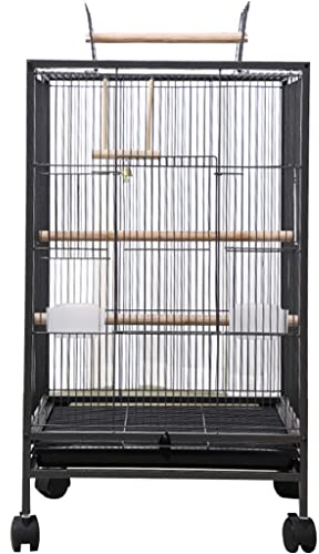 YHRJ Vogel voliere Vogelvoliere Holz, Kanarienvogelkäfige mit Trennwänden, großer dekorativer Papageienkäfig, quadratischer Eisenvogelkäfig, Neuer verbesserter Vogelkäfig, 5 Arten von Paketen