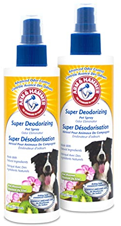 Arm & Hammer for Dogs Super Deodorizing Spray for Dogs Best Odor Eliminating Spray for All Dogs & Puppies Fresh Kiwi Blossom Scent That Smells Great, 6.7 Ounces 2 Pack (FF9367AMZ2) (Pack of 2)
