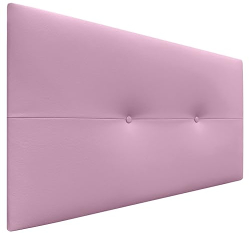 DHOME Cabecero de Polipiel o Tela AQUALINE Pro cabeceros Cabezal tapizado Cama Lujo (Polipiel Rosa, 90cm (Camas 70/80/90))
