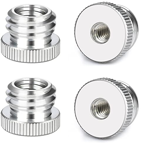Nutmanel 1/4 auf 5/8 zoll, 3/8 auf 5/8 zoll Kamera Schrauben Adapter, Stativ Adapter für Kameras, Stative