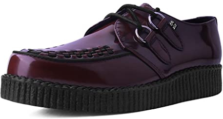 T.U.K. Viva Low Creeper - Men's and Women's Shoes - Colour Burgundy - Size UK Men 5 / UK Women 6