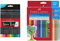 Faber-Castell 116436 - Buntstifte Blackwood, Black Edition, 36er Etui & 201540 - Buntstifte Set für Kinder und Erwachsene, 24-teilig, dreikant, bruchsicher, inkl. 4 Neonfarben und 2 Bleistiften