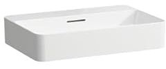 LAUFEN VAL Waschtisch-Schale, ohne Hahnloch, mit Überlauf, 600x400mm, H8122857571091, Farbe: weiss matt