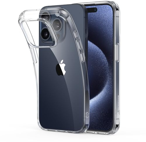 ESR für iPhone 15 Pro Max Hülle, Originalgefühl, Transparent, Klar | Militärischer Sturzschutz, ultradünn, TPU-Material