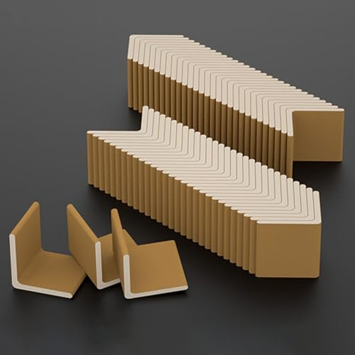 Kantenschutz 100er-Pack Versandkartonschutz, kleiner Kartonschalenschutz zur sicheren Ladungssicherung, Ladungskanten, verstärkte Kartoneckenschutzumreifung, 2 4 10 20 30 37 Zoll(100 pack 50mm/2in,45c