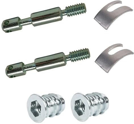 cyclingcolors 2x vite letto 6mm x 56mm + 2x calotta + 2x dado perni viti di collegamento giunzioni mobili rilegatura connettori pannelli legno bullone