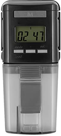 YARNOW Day Auto Fish Feeder for Fish Tank Feeder Holiday Lcd Adjust Food Flakes Dispenser