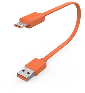 Cable de carga micro USB para altavoz JBL compatible con JBL Clip 3, Clip 2, Flip 4, Flip 3, Flip 2, Charge 3, Charge 2, Pulse 3, Pulse 2, GO 2, Micro II, Trip, Link 20 altavoz portátil (25 cm)