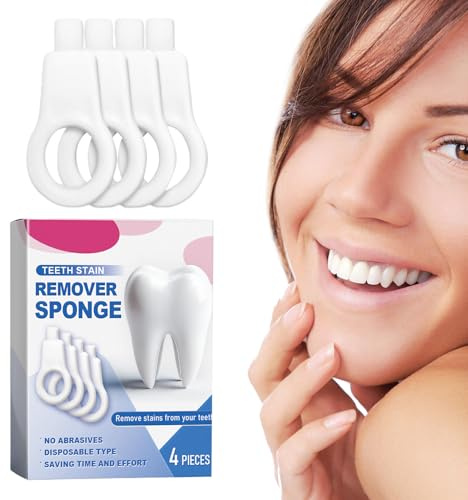 Détachant pour Dents | Nettoyeur de Taches Dentaires | Outil Nettoyage Dents 4 Pièces | Format Compact, Léger et Doux – Idéal Maison Bureau Voyage Hygiène Buccale
