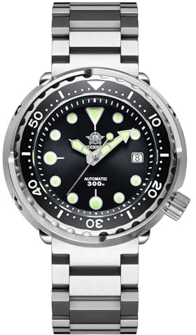ADDIESDIVE Herren Automatik Automatikuhr Elegant Lässig Mechanisch Armbanduhren Mit Saphirglas Edelstahlarmband/taucheruhr Herren