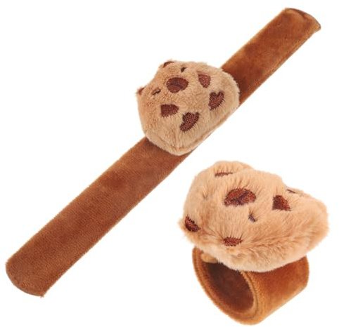 FUNNETOYU 2 St Mjuka Djurmotiv Snap- i Plysch Bekväma och Barnarmband med Kapybarahuvud Perfekta Festfavoriter för Födelsedag och Temafester