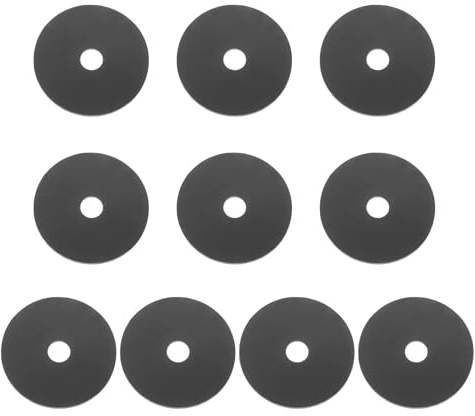 PATIKIL 10 Stück M8 Silikon Flachdichtung 8mm Innendurchmesser Schwarz | Dichtungsscheiben O-Ring Dichtung Abstandshalter, 40mm Außendurchmesser, Einfache, Für Wasserhahn Rohr Duschtür Griffe