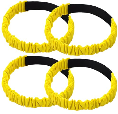 JOINPAYA Bandes de Course à Trois Jambes 4 Pièces en Tissu Oxford Cordelettes Élastiques pour Entraînement de Compétition et Jeux Extérieurs